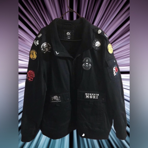 Depeche Mode Memento Morí Tour Custom Black Military Jacket - Like New 3XL - Picture 1 of 12